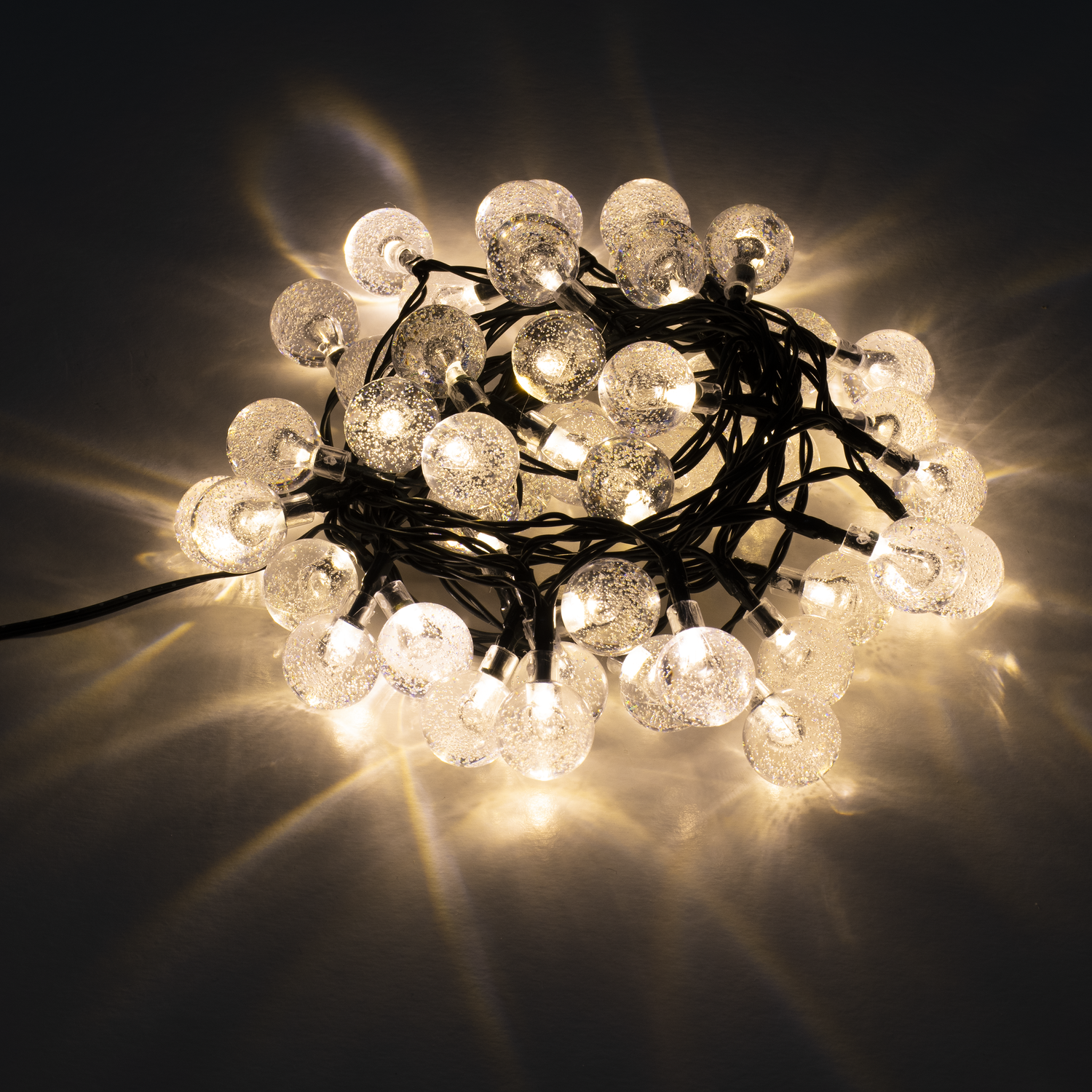 DICTROLUX - Catena Luminosa 48 LED Bianco Caldo 4,8 metri
